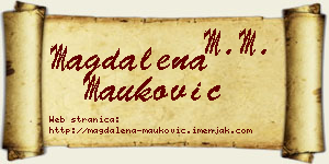 Magdalena Mauković vizit kartica